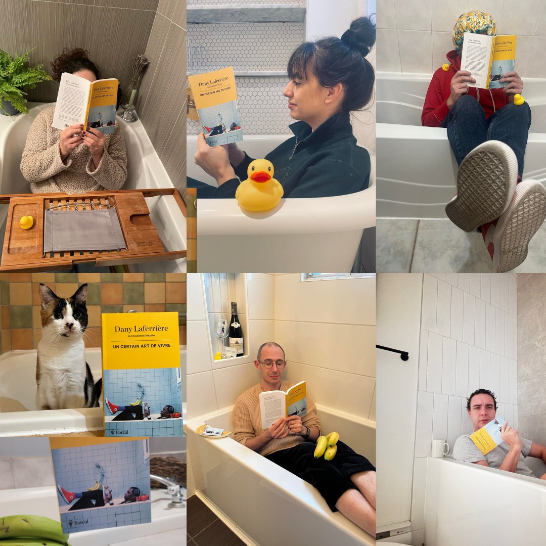 ALERTE AU BAIN-IN!
Participez au Bain-in en prenant une photo de vous dans votre baignoire (comme Dany sur la couverture, restez habillés!), avec un exemplaire d’UN CERTAIN ART DE VIVRE, et en la partageant sur les réseaux sociaux accompagnée de la mention #BainIn,SAMEDI 16 MARS!