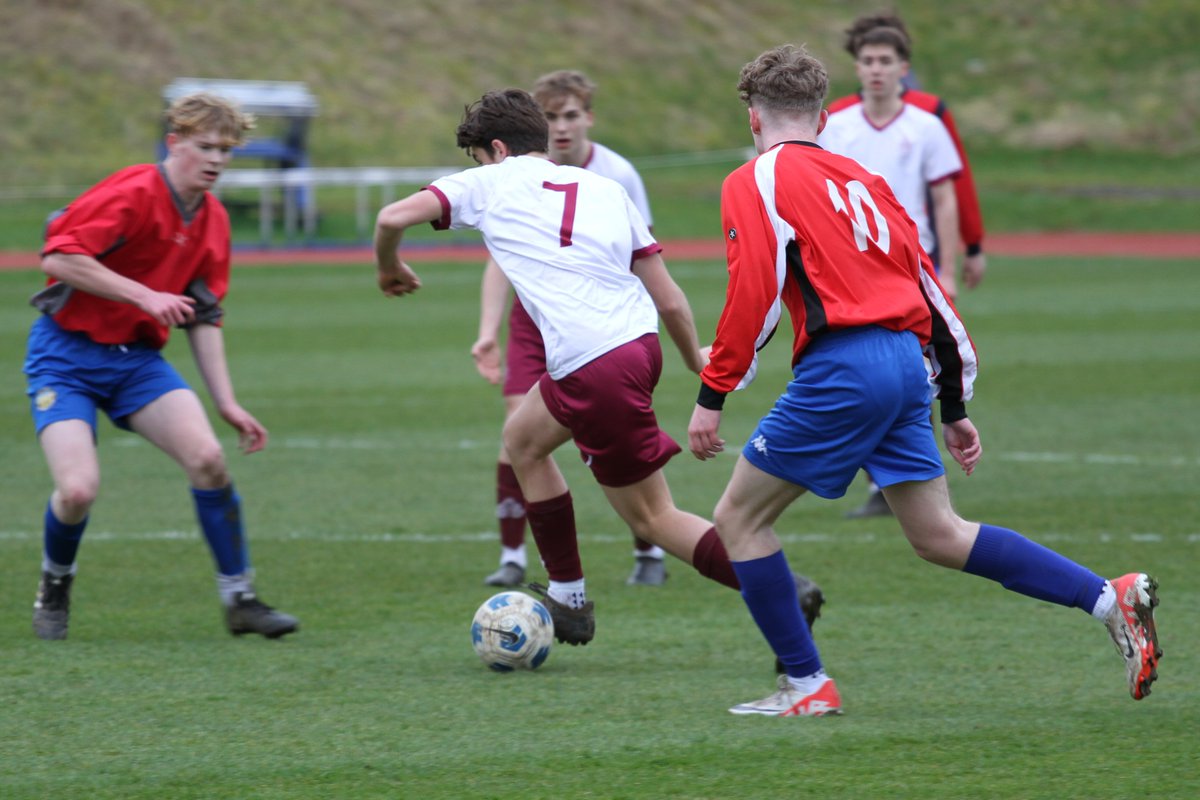 Gallery | First half action from this afternoon's @WiltshireFA County Cup semi-final with @MCol_Football taking on @StLaurenceSch on the Aths Track.