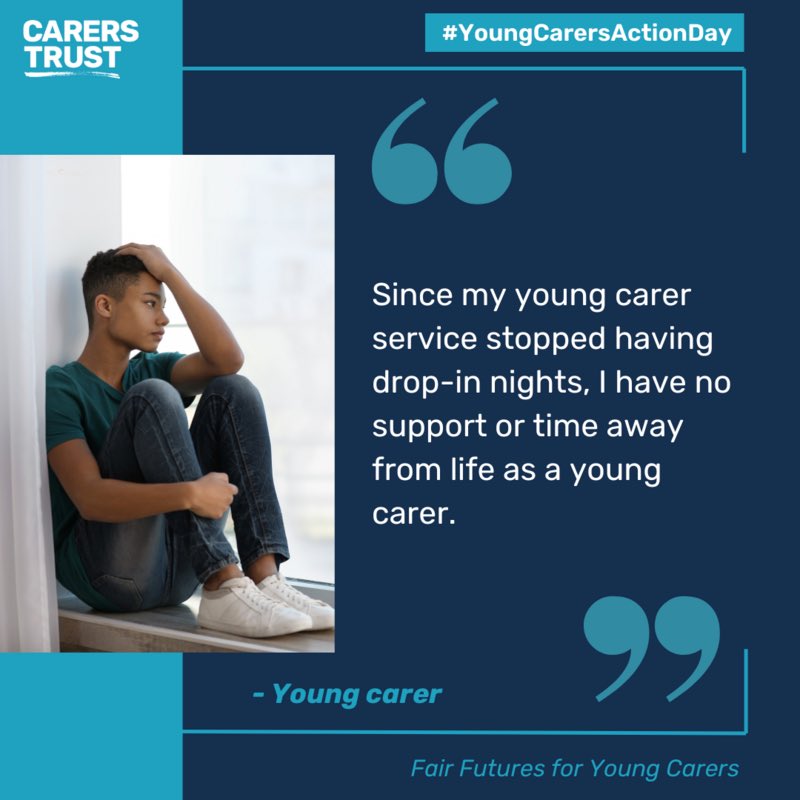 Here are some quotes from young carers provided by @CarersTrust in support of Young Carers Action Day. All library photos posed by models. All photos and identities of unpaid carers have been changed in the interest of privacy. #youngcarersactionday #wandsworthcarerscentre