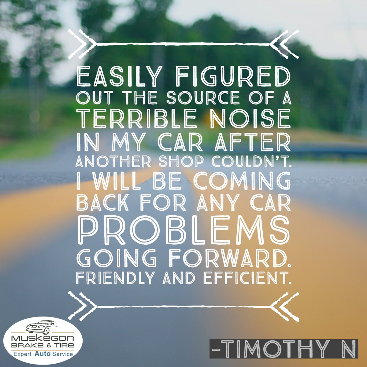 Sometimes it takes an experienced set of eyes to figure out that weird noise your car started making. We've got lots of experience with strange car noises...
That's why our customers love us, we take care of it!

#fivestarreview #muskegonbrake #carrepair