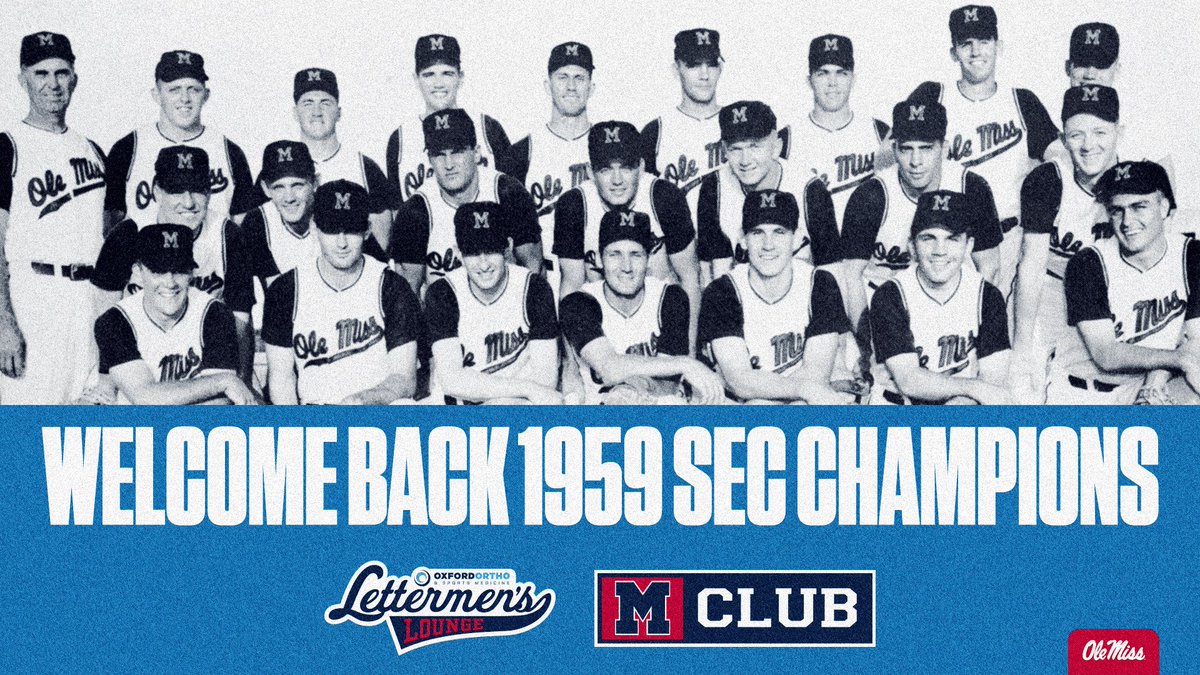 Join us for our first <a href="/OxfordOrtho/">Oxford Orthopaedics</a> Letterman's Lounge of the season! Excited to have members of the 1959 SEC Championship team at Swayze for this Saturday's game⚾️🏆

🎟️ rebs.us/3SRJcMe