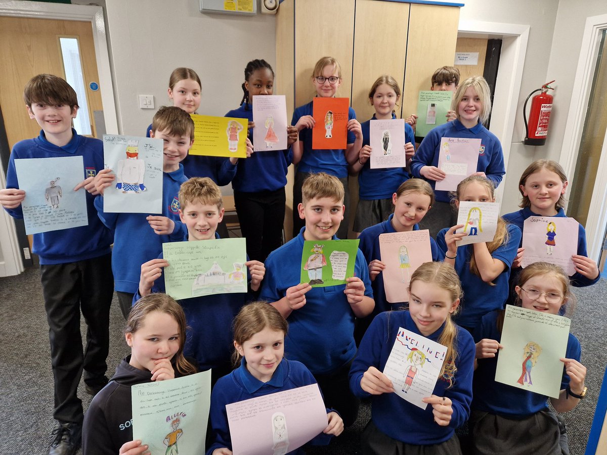 Our Y7 francophones took a trip to see Astérix with <a href="/intofilm_edu/">Into Film</a> and were inspired to create their own BD characters. Amazing French descriptive work produced by  comic book writers of the future <a href="/MorpethChantry/">Morpeth Chantry Middle School</a> #speakfrench #writefrench #francophone #chantrymfl