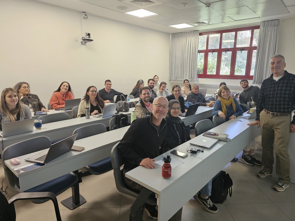 As a special envoy for climate change, I have the duty to inform the public and government on the latest developments in the field, and I have given numerous presentations in Israel and globally. Here, with climate students at the Hebrew University with Prof. Itay Fischhendler.