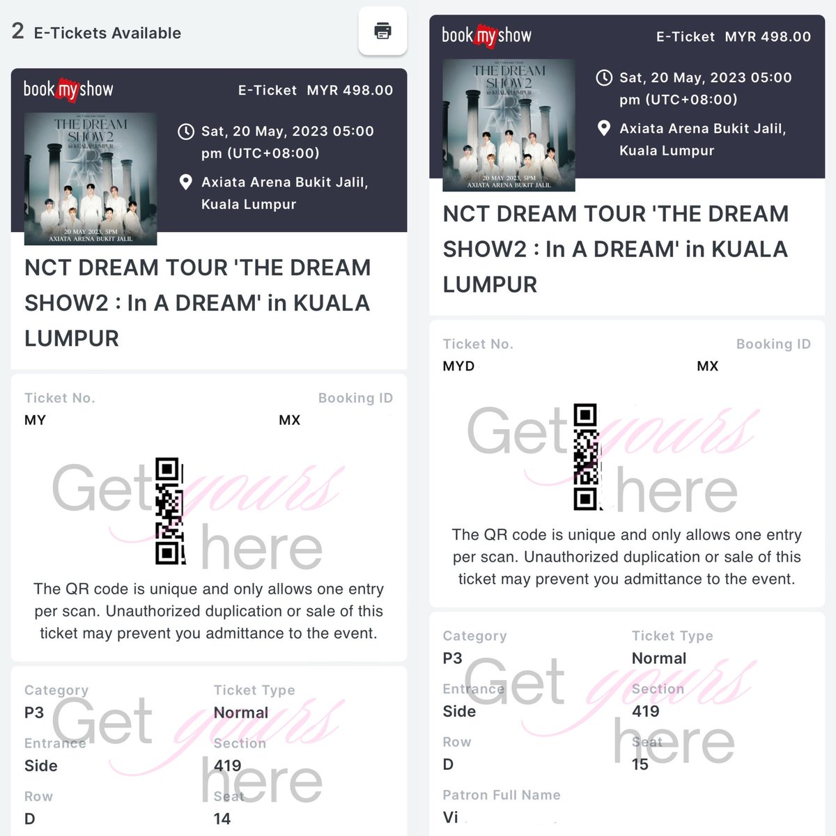 geturshere's tweet photo. [SECURED] NCT DREAM – The Dream Show 2 : In a Dream in Kuala Lumpur 🇲🇾 

2x P3

#geturshere_testimonials https://t.co/LnfRu7YwU1
