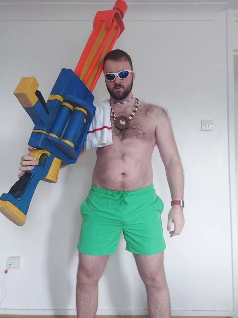 Test fit of Pool Party Graves from <a href="/LeagueOfLegends/">League of Legends</a> before a shoot on Sunday with <a href="/MSandsPhoto/">MS Photography</a> 

Everything fits OK which is all good