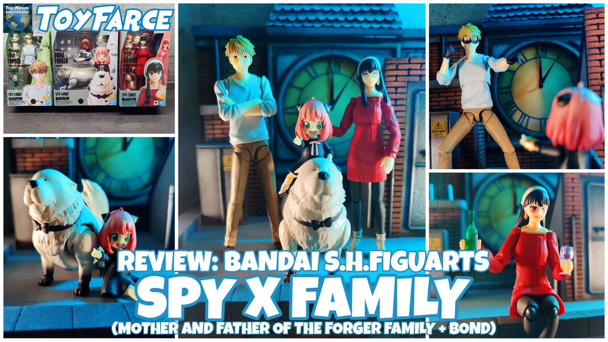 TOYFARCE REVIEW: BANDAI S.H.FIGUARTS SPY X FAMILY (MOTHER AND FATHER OF THE FORGER FAMILY versions + BOND)! toynewsi.com/484-51981 #toyfarce #bandai #tamashiinations #shfiguarts #spyxfamily #anyaforger #loidforger #yorforger #BondForger #dog #toyreview