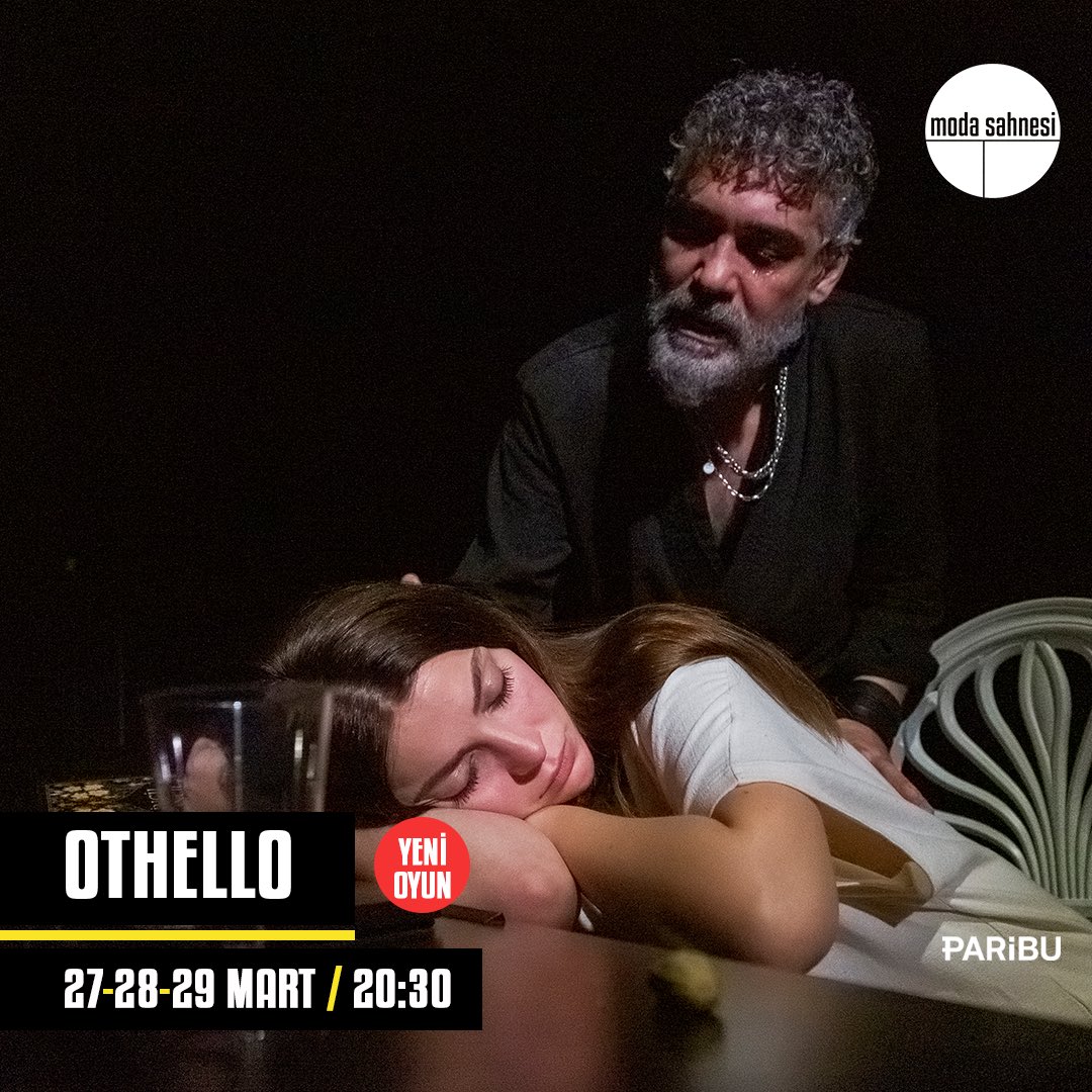 Othello 27-28-29 Mart’ta moda sahnesi’nde. @canercindoruk @ilayerkok @k_aydogan Bilet almak için🔻 biletinial.com/tr-tr/tiyatro/… #othello #canercindoruk #modasahnesi