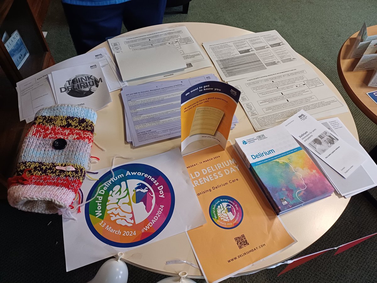 World delirium day in GRI.
 Ortho focus on analgesia protocols and early mobilisation
 #WDAD2024