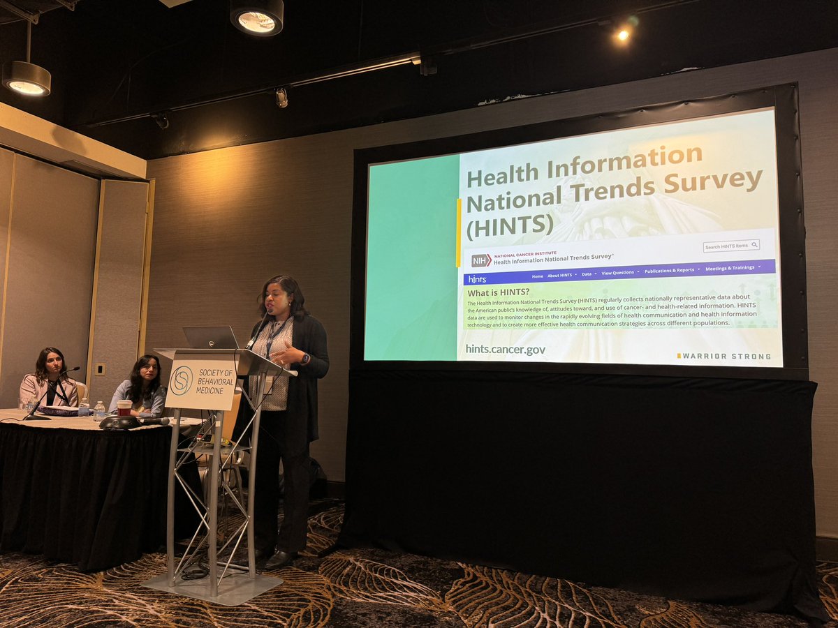 SBM Health Decision Making and Communication (@sbmhealthdm) on Twitter photo Our first speaker <a href="/AishaLangford/">Aisha T. Langford, PhD, MPH. Family Medicine.</a> provided two great examples of publicly available data set: 1) Jackson Heart Study and 2) HINTS.
#SBM2024 #HealthComm #HealthDecisionMaking Our first speaker <a href="/AishaLangford/">Aisha T. Langford, PhD, MPH. Family Medicine.</a> provided two great examples of publicly available data set: 1) Jackson Heart Study and 2) HINTS.
#SBM2024 #HealthComm #HealthDecisionMaking