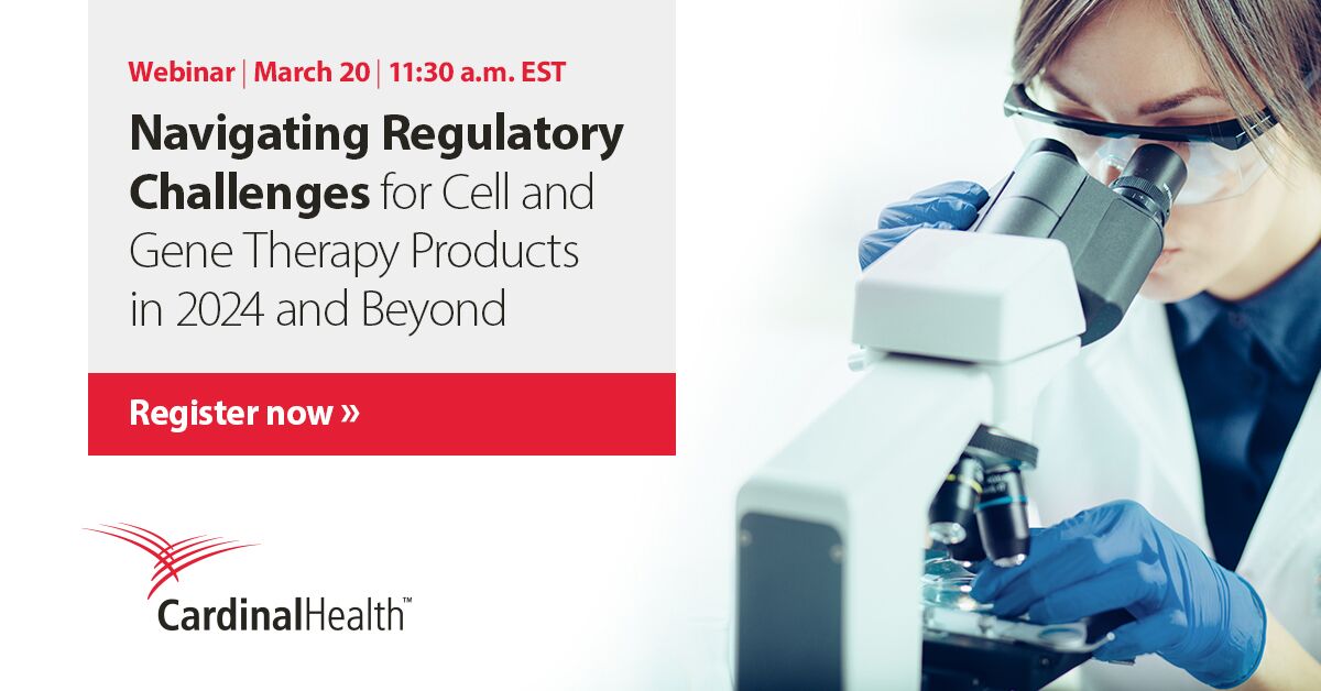 Join our regulatory experts as they share insights on the complex landscape of #CGT, cell and #genetherapy, development in this #webinar on March 20th. Learn about recent FDA regulatory developments, CMC strategies, and more. Register today: spr.ly/6016kOZJq