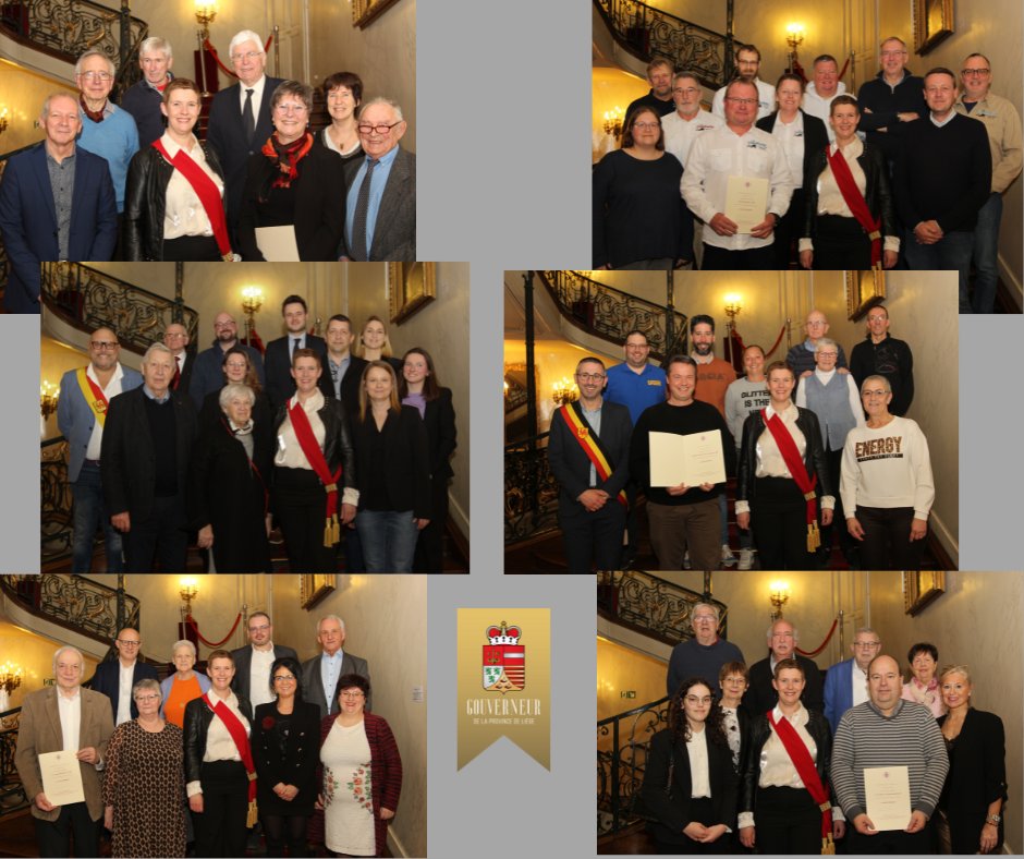 GouverneurLiege's tweet photo. Remise de titres de Royal 
En présence de différentes autorités, Catherine Delcourt, Gouverneure f.f., a honoré 6 comités liégeois du titre de "Royal", octroyé aux associations ayant 50 ans d'existence. 
Félicitations à eux pour ce jubilé !
#ceremonie #patrimoine #liege https://t.co/HhS7V8Ps8j