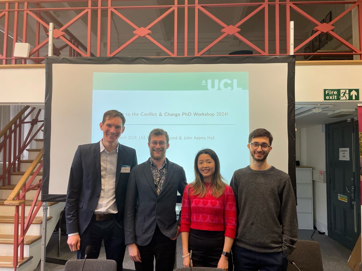Finn Klebe (@finnklebe) on Twitter photo Had a really great time at our <a href="/uclconflict/">UCL Conflict & Change</a> PhD Workshop 🙂 It was great to meet so many first-time participants and reconnect with friends. It has also been a pleasure to be on the organising team again and help putting this event together <a href="/yilinsusue/">Yilin Su</a> <a href="/GiovaHollen99/">Giovanni Hollenweger</a> <a href="/mjsjacobs/">Michael Jacobs</a> Had a really great time at our <a href="/uclconflict/">UCL Conflict & Change</a> PhD Workshop 🙂 It was great to meet so many first-time participants and reconnect with friends. It has also been a pleasure to be on the organising team again and help putting this event together <a href="/yilinsusue/">Yilin Su</a> <a href="/GiovaHollen99/">Giovanni Hollenweger</a> <a href="/mjsjacobs/">Michael Jacobs</a>