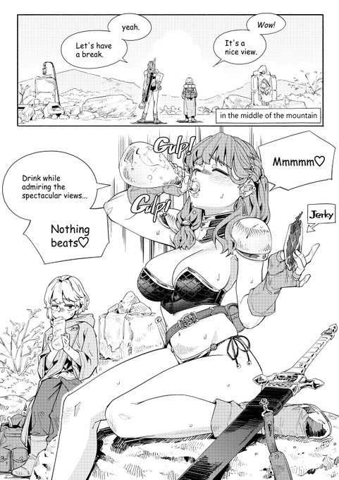 Drunk Lady Warrior Belle.
in the middle of the mountain.
実は前回のベル、自前で英訳したモノも用意してあったんだよね。既に勇士により英訳して頂いてるし拙いgoogle翻訳なんだけどせかっくなのでアップ。 