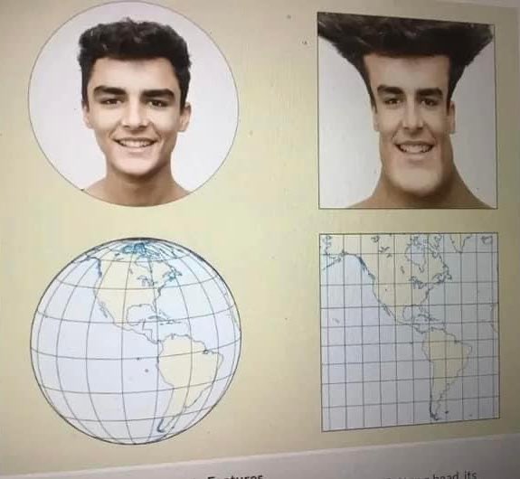Mercator projection: a simple analogy