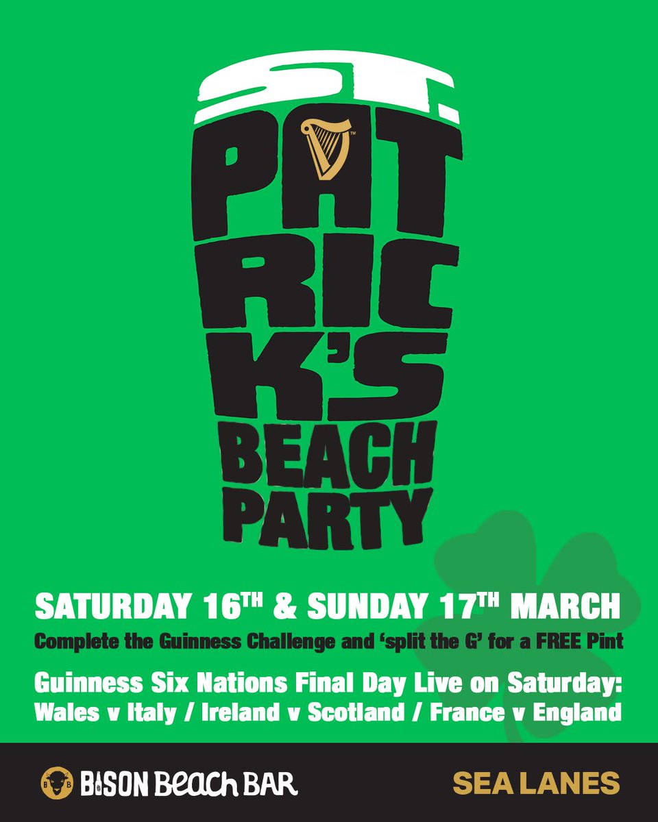 Bison Beer (@bisonbeer) on Twitter photo Beer research is the best research! We’ve found our top three bars in LDN for the finest Guinness in town ahead of our St. Paddy’s party <a href="/bisonbeachbar/">bisonbeachbar</a> 🖤
What’s more is that if you ‘Split the G’ your next pint is FREE 🍀 Beer research is the best research! We’ve found our top three bars in LDN for the finest Guinness in town ahead of our St. Paddy’s party <a href="/bisonbeachbar/">bisonbeachbar</a> 🖤
What’s more is that if you ‘Split the G’ your next pint is FREE 🍀
