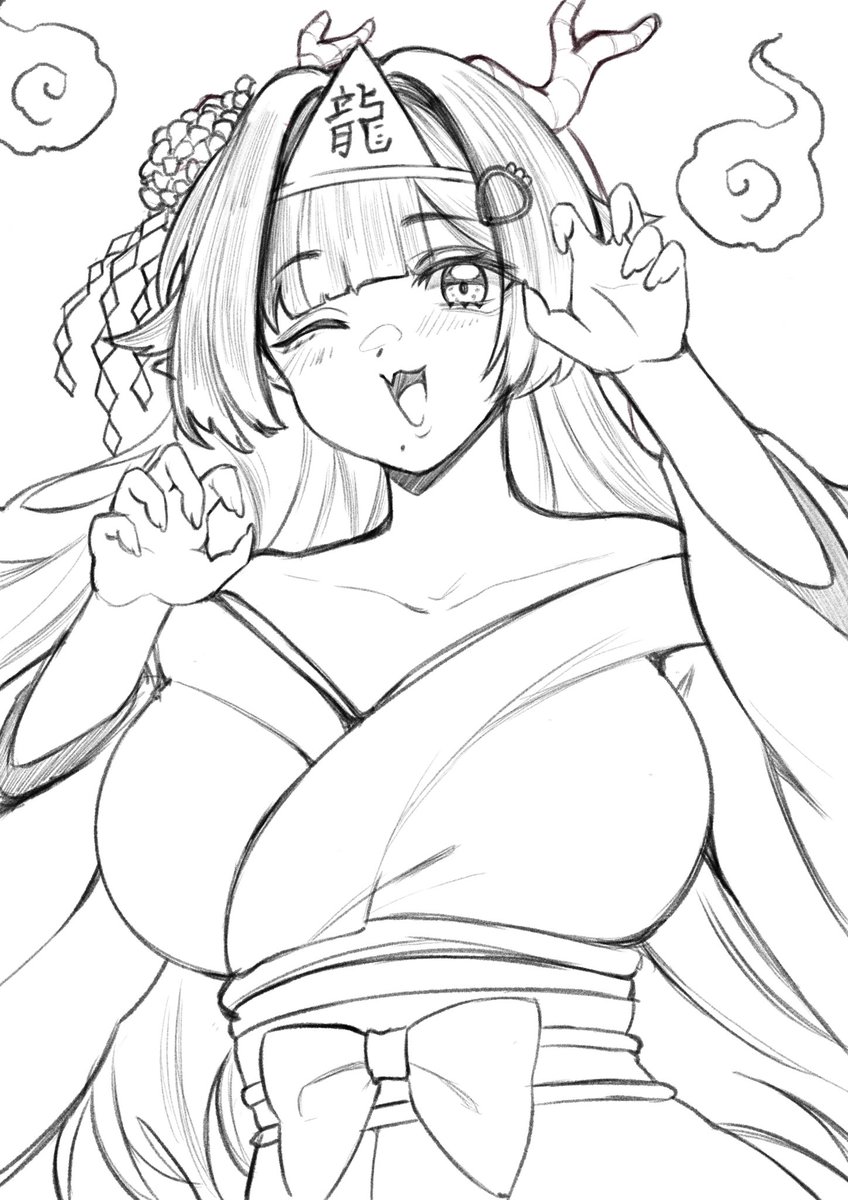 Yurei_Ichigo's tweet photo. Por cierto,
os dejo estos sketchitos que hice para el año nuevo chino,
Yūrei dragona 🐉
como he estado entre comisiones y dentista no pude acabarlo a tiempo pero al menos dejo constancia de su existencia 🥹
#Yureillust #ObakeyART https://t.co/znTTGWZYFL