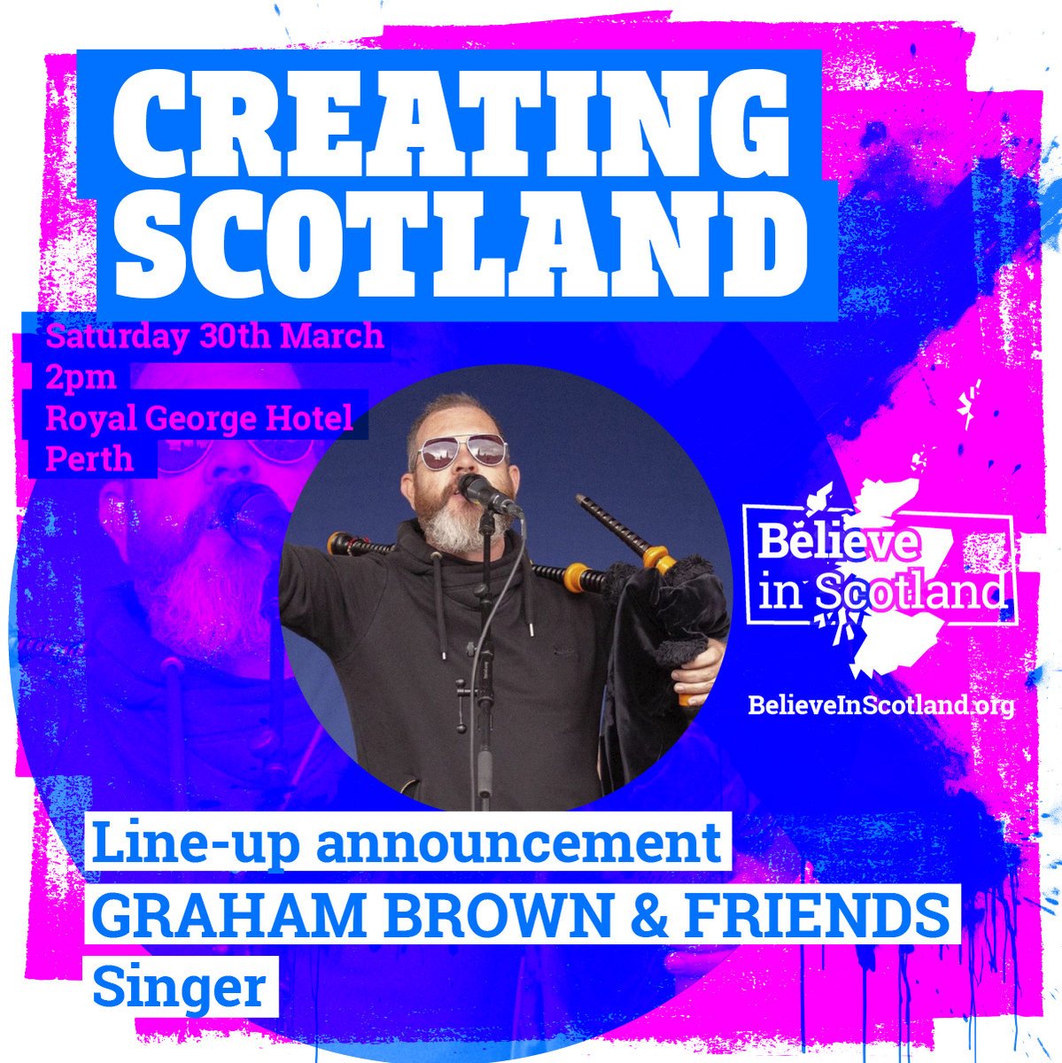 📣 Introducing Creating Scotland: A new style of indy event to introduce a new style of indy campaigning. An afternoon of music, comedy, readings & creative thinking about independence at the Royal George Hotel in Perth on Saturday 30th March. ➡️ More: bit.ly/3Pa5IPr