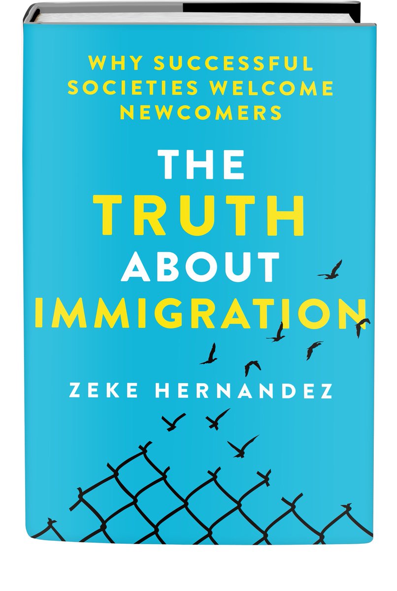 *** EXCITED TO ANNOUNCE MY BOOK *** The go-to book on immigration: fact-based, comprehensive, & nonpartisan. Learn more & preorder: zekehernandez.net See below for praise from David Card @AdamMGrant Guido Imbens @Richard_Florida @LuisvonAhn & Laurel Thatcher Ulrich