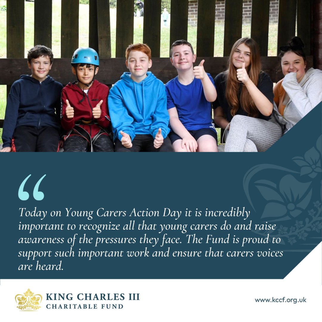 Today is @carerstrust Young Carers Action Day (13 March) which aims to raise awareness of the pressures placed on so many young people with caring responsibilities. Learn more: kccf.org.uk/raising-awaren…