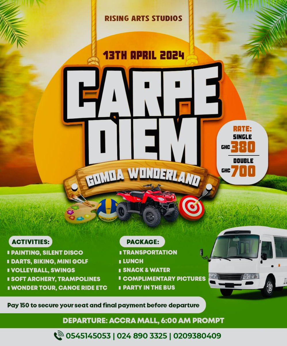 A journey to Self Discovery*🎨🖼️🎨
A very Good Afternoon going out to you ❤️ I’m so pleased to invite you to our next main event this April!! 

We bringing Arts to the serene environment at  Gomoa 🏔️
#SipPaint 🥤 
#ArtTherapy 🖼️ 
#Silentdisco 🎧
#Gomoawonderland