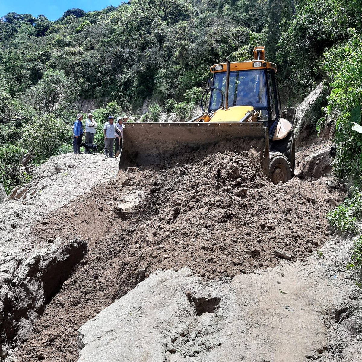 prefecturaloja's tweet photo. 📌 #Colaisaca - #CALVAS
A través de #VIALSUR EP., realizamos mantenimiento vial emergente en el barrio #ElLimón, coordinamos estos trabajos con el GADP. Colaisaca.
#SabemosTrabajar 🚜 https://t.co/aIsKAu3Ndv