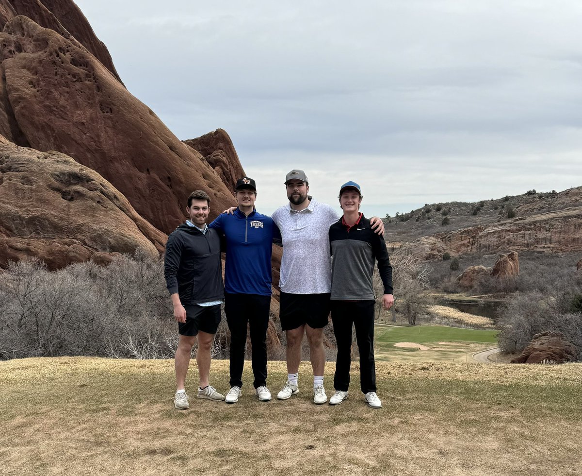 jjwickman's tweet photo. Got the chance to play Arrowhead Golf course with my best friends yesterday. The red rocks on the course are over 300 million years old🤯  it’s also one of the most photographed courses in the world. https://t.co/xIRJSAy3S6