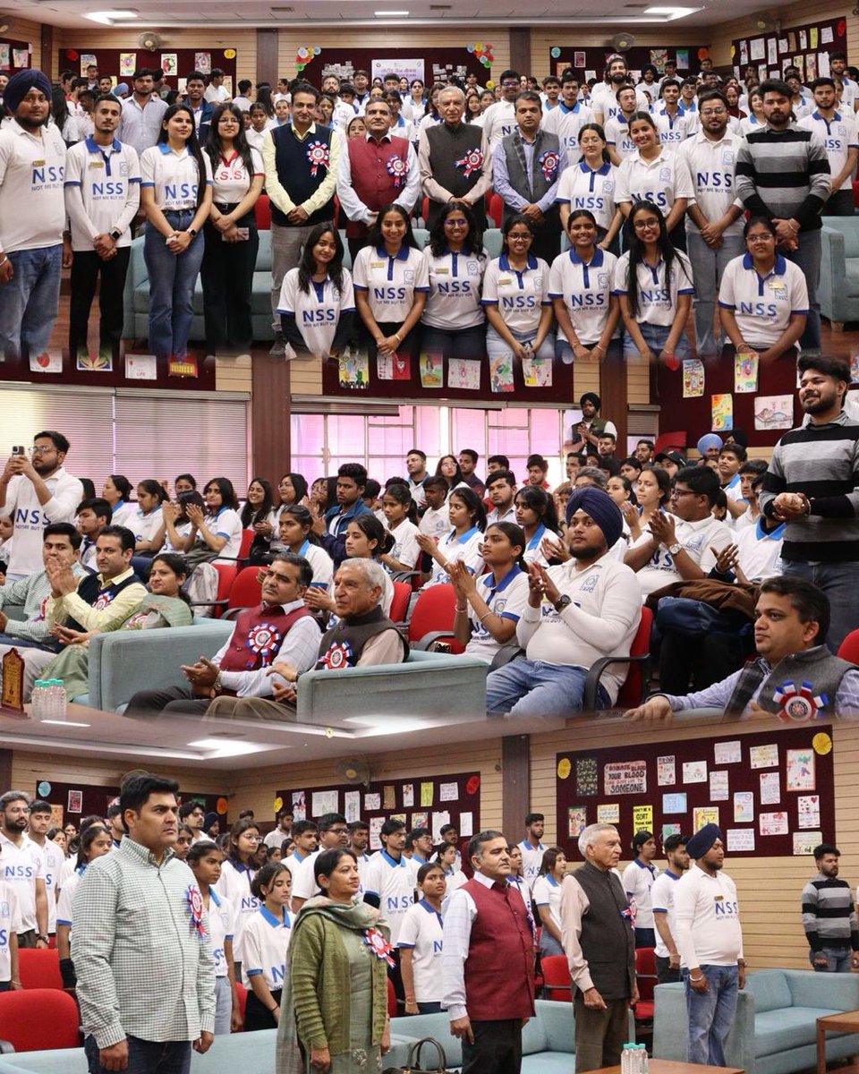 The chance to be at  the week long #NSS camp at DAV College today,flashed across my mind memories of the times when, we at the #PanjabUniversity , organised and participated in community service programs in 1969-71, the incipient years of National Service Scheme. Indeed