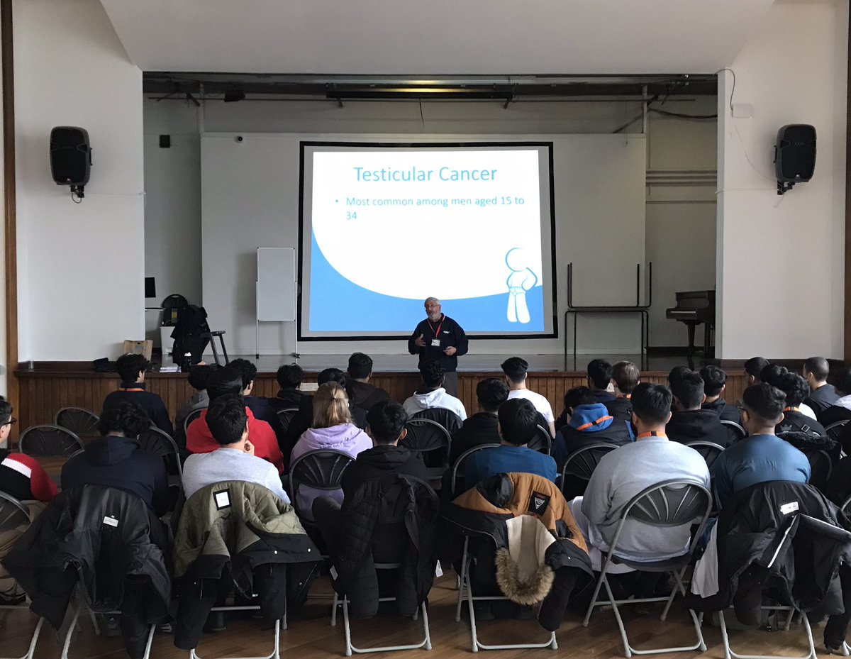 #iotbontheroad again today delivering a #testicularcancerawareness session to the Oaklands School 6th Form boys in Bethnal Green.

#haveyoucheckedyours