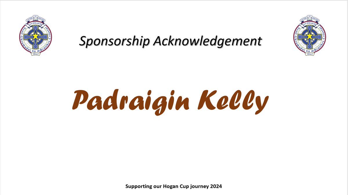 cbsomagh's tweet image. We wish to acknowledge the generous donation from Padraigin Kelly to our MacRory Cup winners, who embark on becoming the first team from Tyrone to win back to back Hogan Cups.
#cbscommunity #chasingglory #hogancup