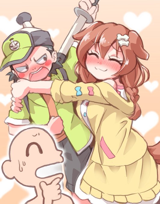 ころさんがあまりに九太を可愛いと言うのでピキろうかと思いつつも九太も良い子なため困惑するころねすきーの落書き 