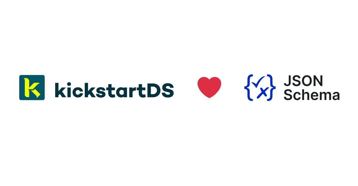 📣 🎉 We are pleased to welcome @kickstartDS to the official list of JSON Schema adopters! kickstartDS enables digital teams to easily create and upgrade Design Systems saving tons of time! Know more ➡️ github.com/json-schema-or… kickstartds.com