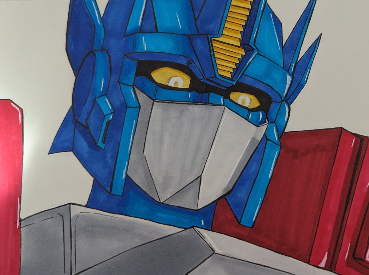 Cyber54prime's tweet image. Feel nostalgic so I sketched #transformersarmada #Optimusprime 

#transformers #maccadam