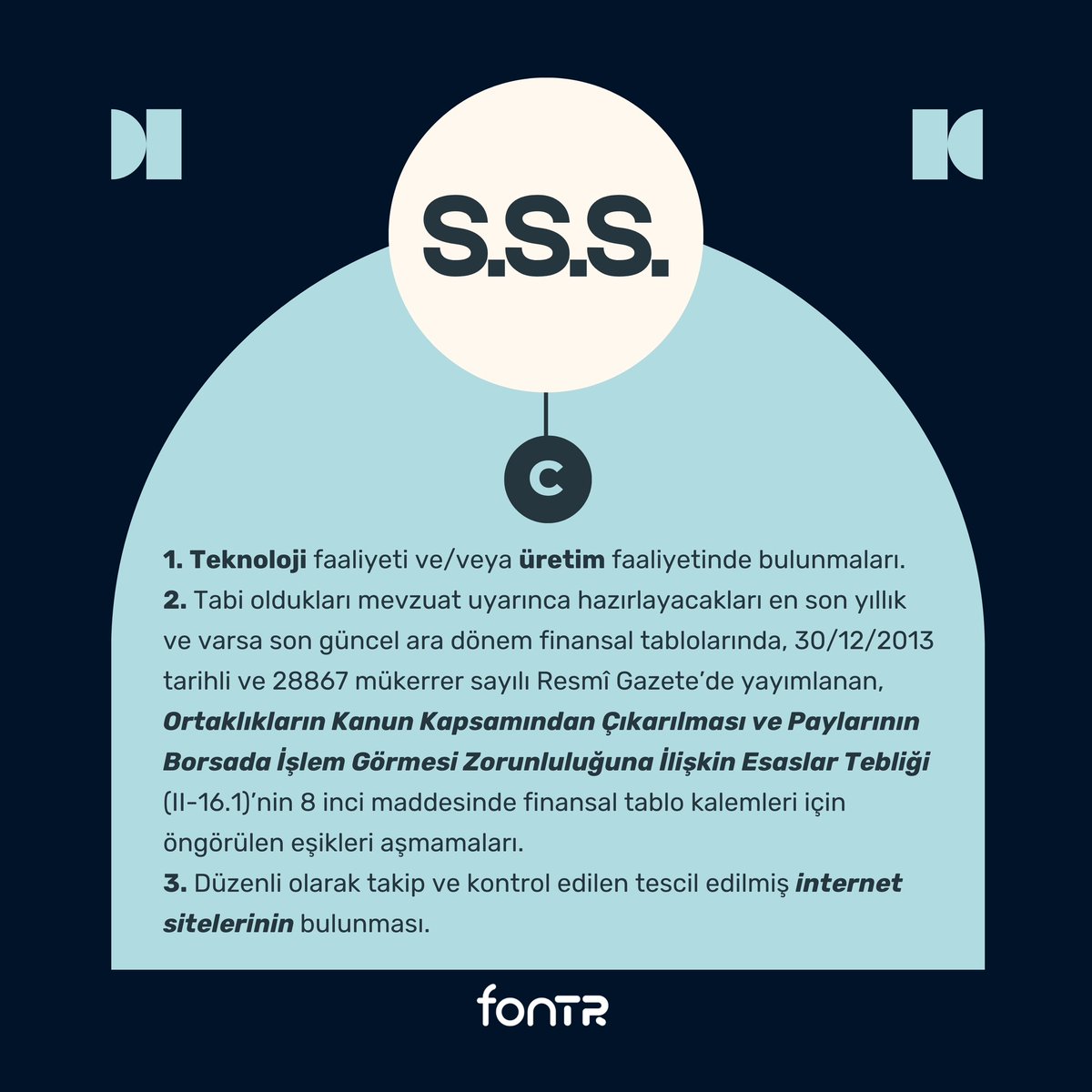 ▫️S.S.S. Serisi

FONTR’de fonlama kampanyası başlatmak için şartlar nelerdir❔

#fontr #kitlefonlama #yatırım #girişim #startup