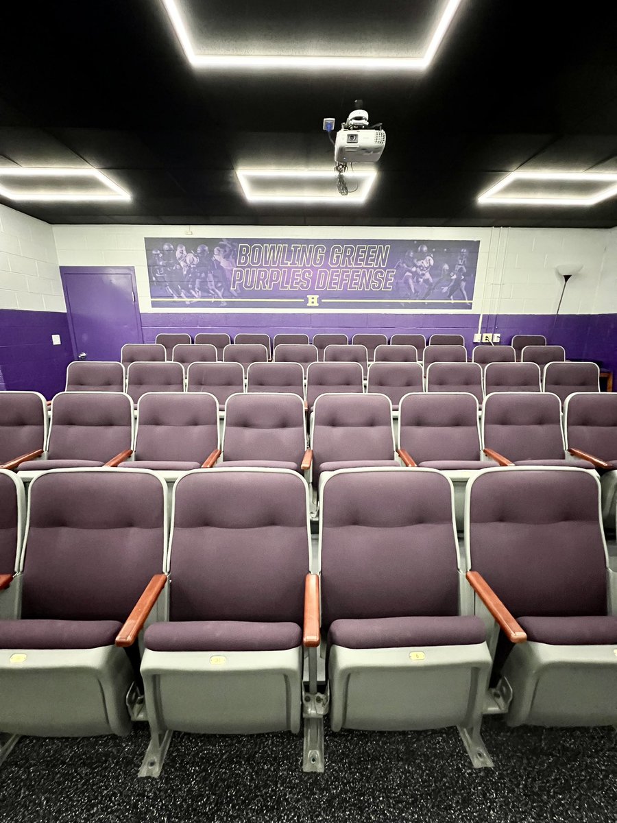 We’re excited about the upgrades to our film rooms also! Our players enjoy a top of the line facility.