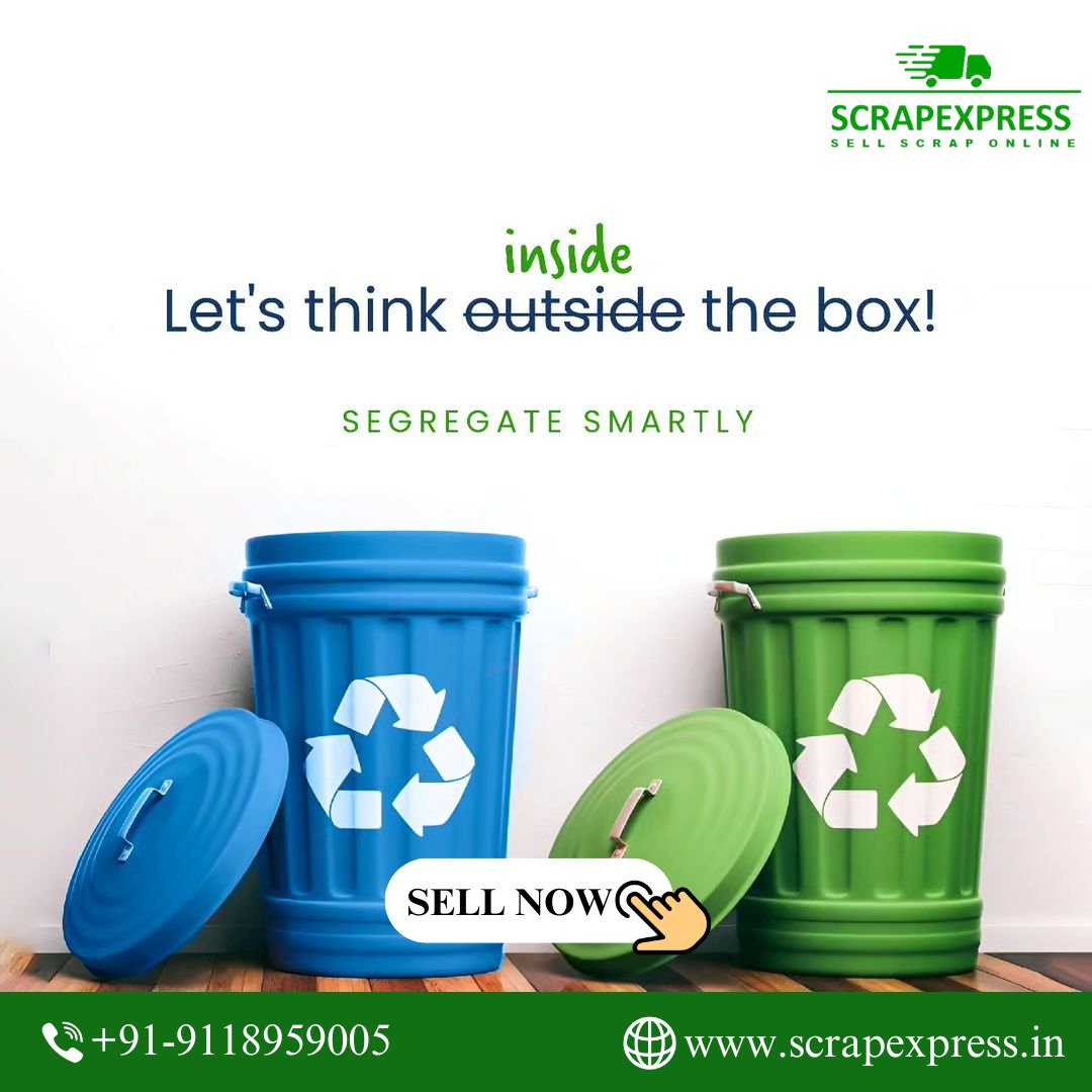 📦🔄 Think inside the box and make a big impact by segregating recyclables! ♻️ At ScrapExpress, we believe that small actions lead to significant change.

Call : 9118959005
Visit : scrapexpresss.in

#SegregateRecyclables #ReduceReuseRecycle #GreenHabits #ScrapExpress 📦🌍