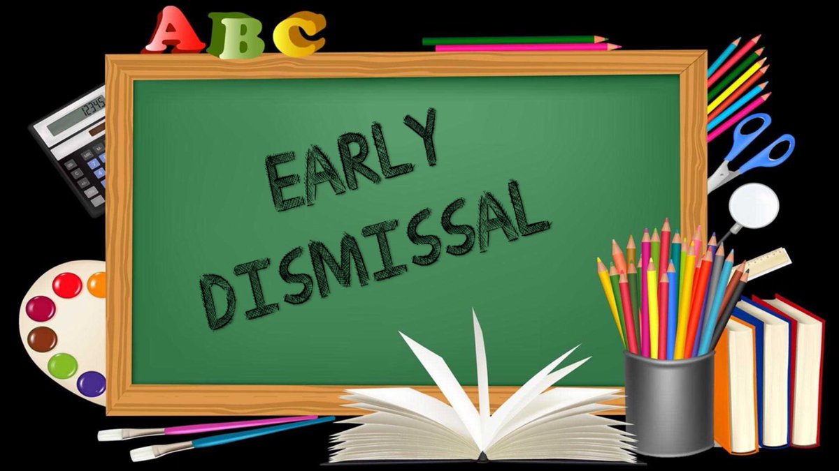 GCASDK12's tweet photo. 2-hour early dismissal on April 8
 
GCASD will run a 2-hour early dismissal on April 8 due to the upcoming solar eclipse that will occur that day at 3:15 PM.  All buildings will dismiss 2 hours earlier than the normal dismissal time. https://t.co/2w0v7hbxtH