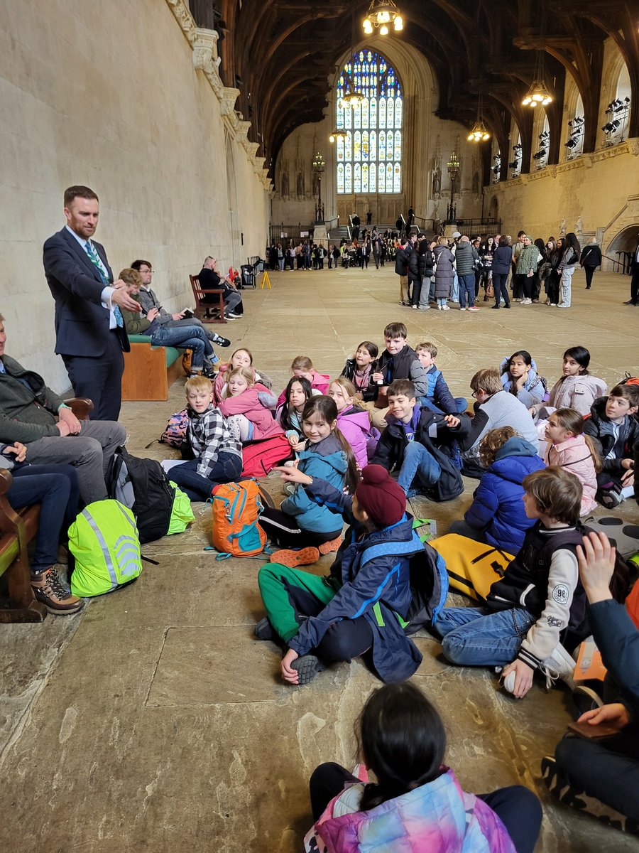 Lovely to meet <a href="/Matt_VickersMP/">Matt Vickers MP</a>, who was quizzed extensively by the children. Some inspiring words for our budding MPs too , as well as a shout out to the mighty <a href="/stockton_townfc/">Stockton Town FC</a>!