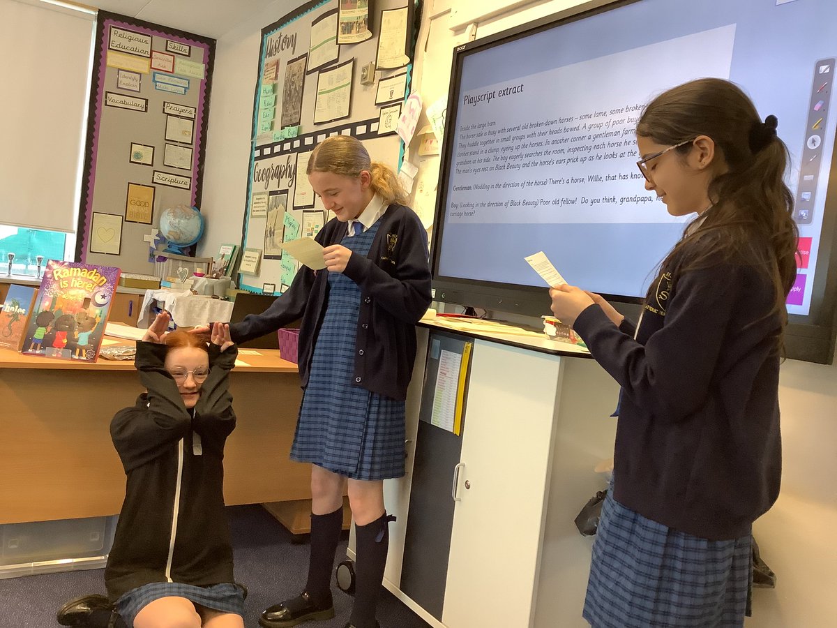 championsSTM's tweet photo. Year 6 have been exploring playscripts. We have talked about their purpose, structure and content. We know how to follow stage directions and when each character should speak. Weβve acted out a scene from Black Beauty #stmreading #readysteadyread @literacycounts https://t.co/j03Z0PDHvO