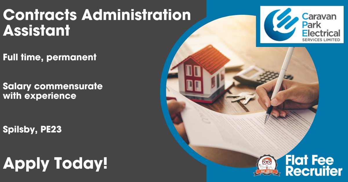 FFRecruitment's tweet image. Are you an experienced Administrator looking for your next challenge? You could be Caravan Park Electrical’s next Contracts Administration Assistant in Spilsby.

Find out more at: eu1.hubs.ly/H084p2S0

#ContractsAdmin #ContractsAdminAssistant