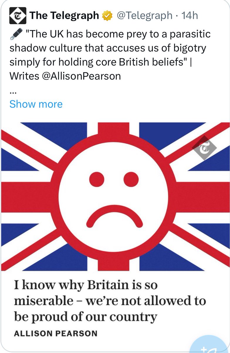 I won't be reading it because life is short and beautiful, but srsly, lady: we already knew you were a bigot. To write this column in a week the tories have spent justifying white supremacism for cash & giggles puts you in a whole other category