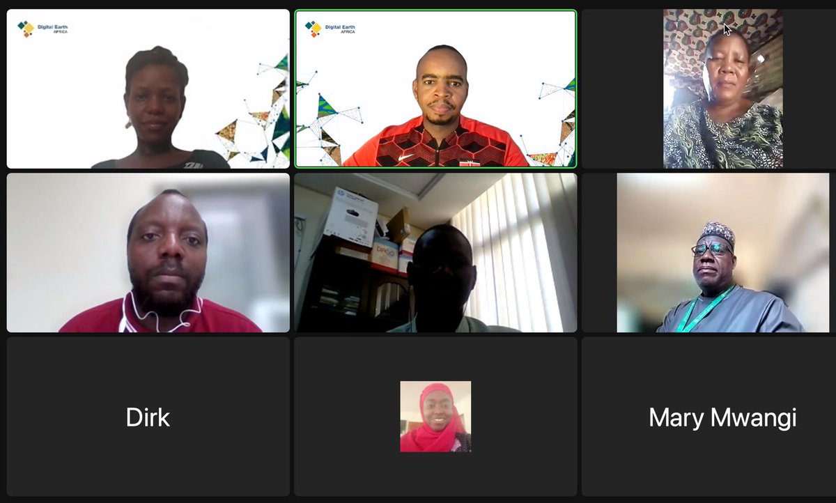 During today's live session, DE Africa's @kenmubea, presented on empowering policy makers in management of cities including cloud free sentinel 2 GeoMAD. The session was a great opportunity to re-connect with our implementing partners & user community