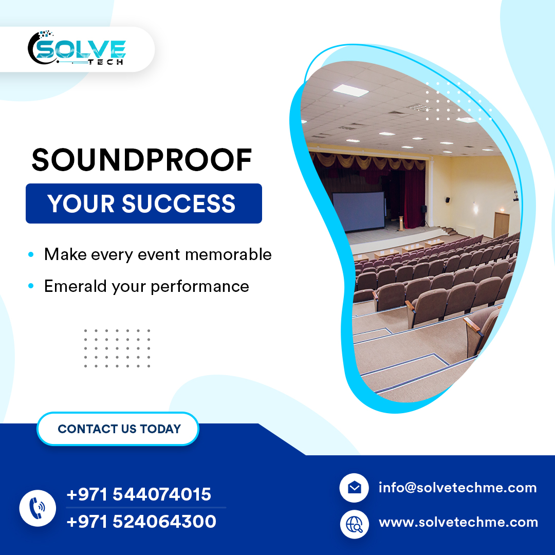 SolveTechLLC's tweet image. 🔊 Elevate your event&apos;s sound quality with SolveTech&apos;s Acoustics Engineering Services in Dubai, UAE!
✅ Clear, high-quality sound
✅ Expert advice and top-notch equipment

Contact us today!
📞 +971 524064300
📧 info@solvetechme.com
🔗solvetechme.com/acoustic-servi…