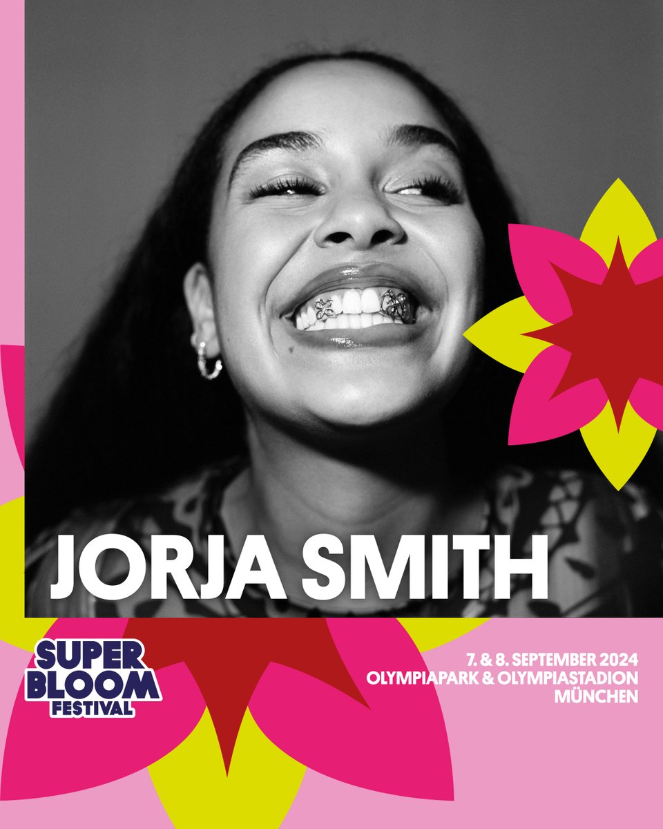 Jorja will be performing @superbloomde - Munich, Germany📍 on Sunday 8th September! Tickets available now 🎟️ superbloom.de