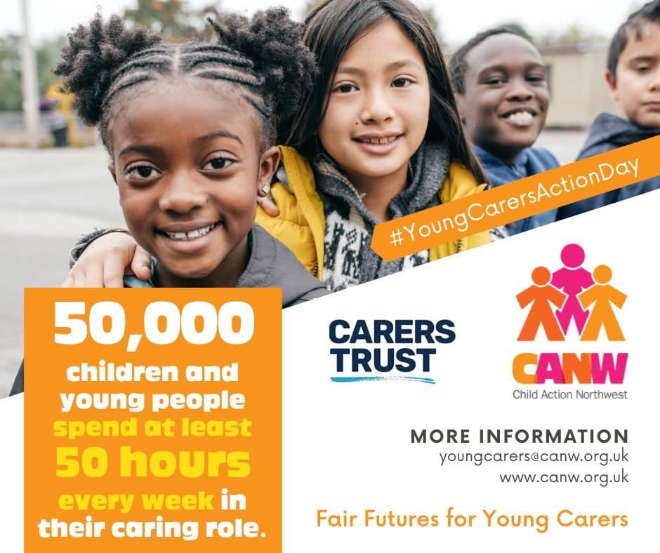 Governments need to provide more support to #YoungCarers and services so they can learn, grow and fulfil their potential while continuing to care 🫶 #YoungCarersActionDay we’re calling for more support and to create Fair Futures for Young Carers 📣 canw.org.uk/what-we-do/sup…