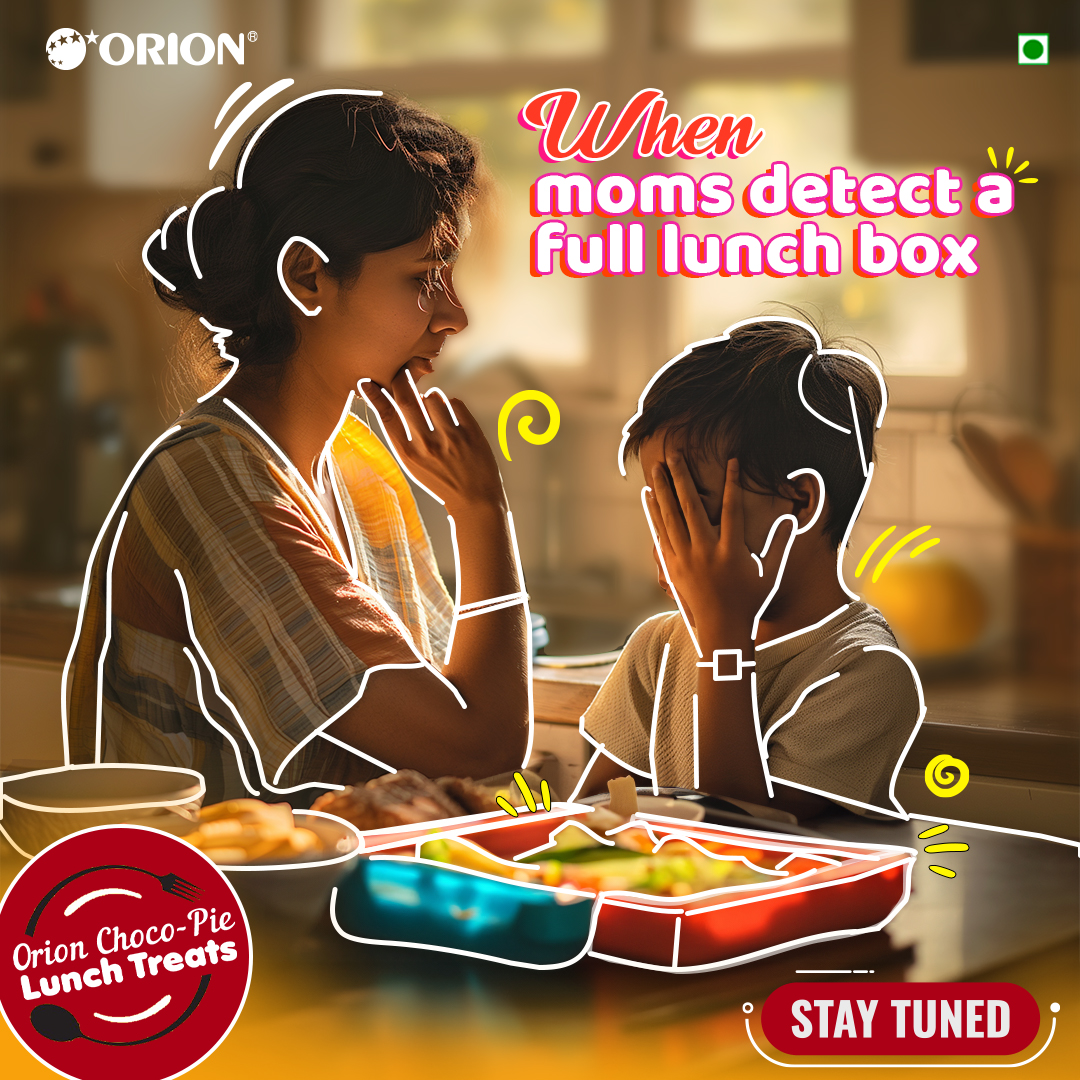 Next time, your kids' tiffin boxes will not return empty! It's time to put an end to your daily morning confusion. Watch this space for some exciting lunch box ideas coming your way! #OrionChocoPie #OrionChocoPieLunchTreats #LunchBox #tiffinbox #tiffinideas