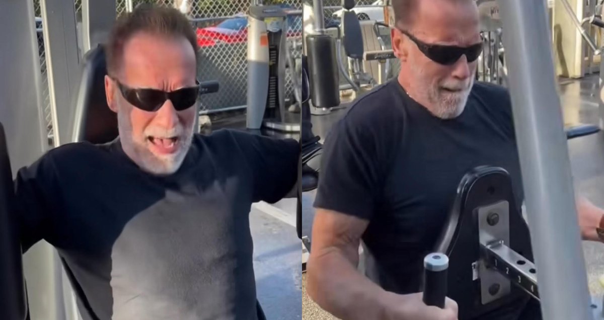 Kim41054601's tweet photo. Arnold Schwarzenegger's advocacy for full reps in the gym emphasizes the importance of proper form and technique, leading to more effective workouts and reduced risk of injury. @GenerationIron https://t.co/MKiVVeY72J https://t.co/CNTPcawIfE
