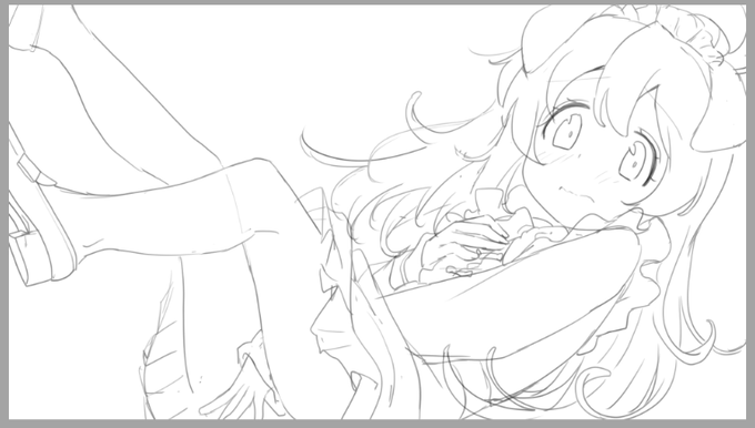 急に描きたくなった(*`ω` *)
デスクトップ壁紙サイズラフ 