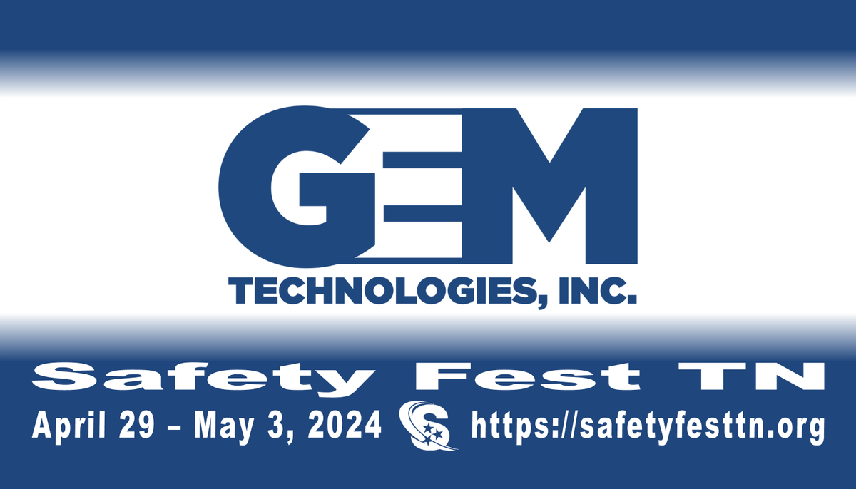 <a href="/SafetyFestTN/">SafetyFestTN</a> welcomes Champion Sponsor,<a href="/gem_techinc/">GEM Technologies, Inc.</a>! The event provides a week of free #environmental, #safety, &amp; #health #training in Oak Ridge and Knoxville, TN. Save the Dates | April 29 - May 3, 2024.