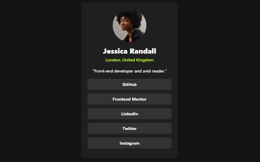 Jima Victor (@_jima_victor) on Twitter photo I've just completed a front-end coding challenge from <a href="/frontendmentor/">Frontend Mentor</a>! 🎉
You can see my solution here: frontendmentor.io/solutions/soci…
Any suggestions on how I can improve are welcome!
This is my first time using Tailwind CSS and I definitely felt faster. I've just completed a front-end coding challenge from <a href="/frontendmentor/">Frontend Mentor</a>! 🎉
You can see my solution here: frontendmentor.io/solutions/soci…
Any suggestions on how I can improve are welcome!
This is my first time using Tailwind CSS and I definitely felt faster.