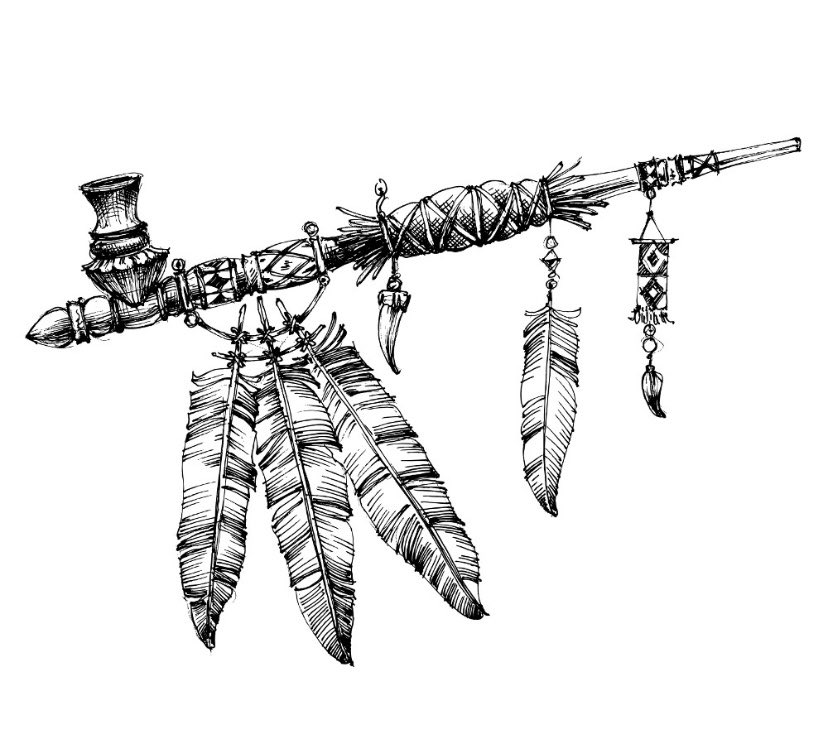 How did your #Indigenous community nurture,practice,uphold traditional ways of initiating or starting a #PeaceProcess #PeaceMaking #Peacebuilding?Kindly share here/write here if your community has a story,a unique practice for peacemaking.Etching : Native American Peace Pipe 🌿🙏🏽